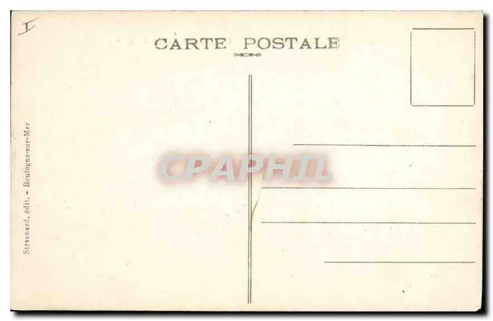 Boulogne-sur-Mer — Eine Hintergrundwelle — E.S. n°52 - Rückseite