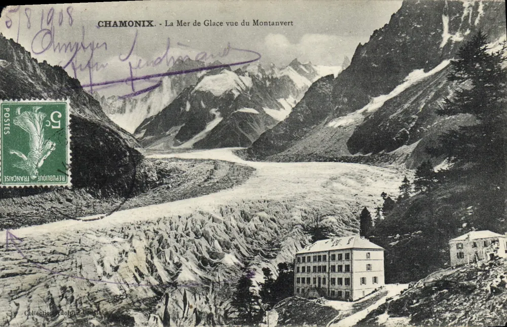 Chamonix — La Mer de Glace vue du Montanvert — éditeur non visible - Frente