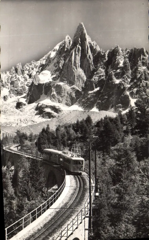 Trem do Montenvers e Aiguille du Drâ - Chamonix — Edição Gil - Annegy - Frente