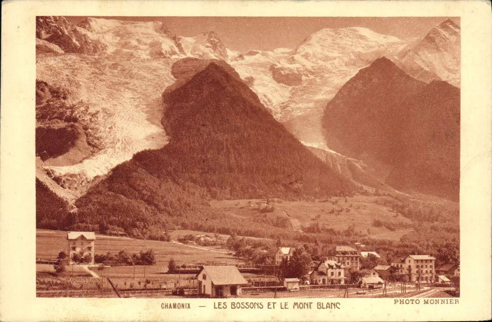 Chamonix — Les Bossons e o Mont Blanc — Foto Monnier - Frente
