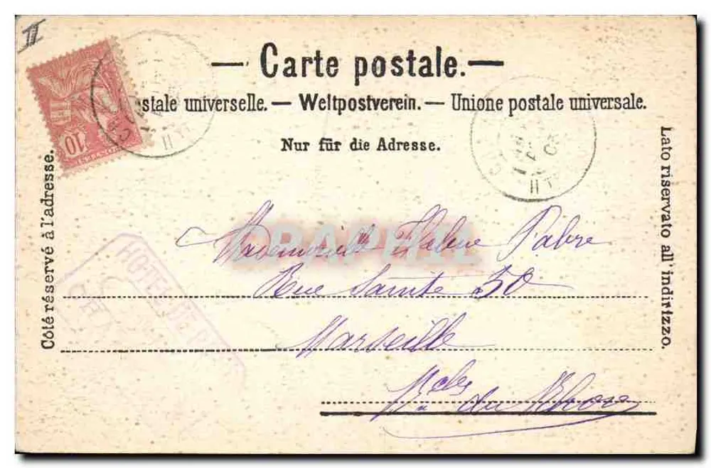 Pirâmides de Gelo sob os Grandes Mulets — Chamaux Frères & Cie Genebra, n° 39801 - Verso