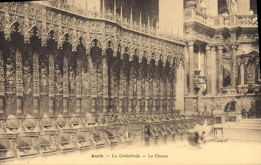 Auch — Katedra — Chór — G. Ségonzane, Sucr. Auch - Awers