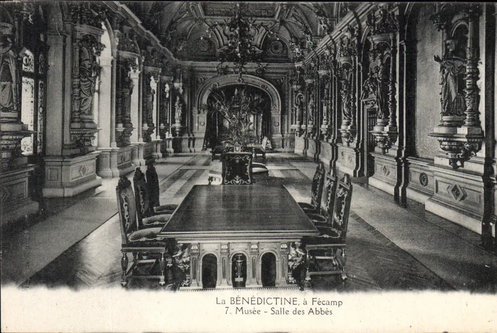 Die BÉNÉDICTINE, in Fécamp — Museum - Saal der Abtei — n°7 - Vorderseite