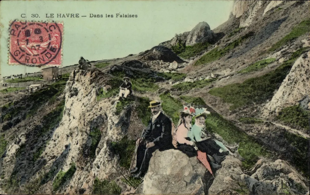 Le Havre — Ansicht der Klippen — C. 30 — Verlag FLD - Vorderseite