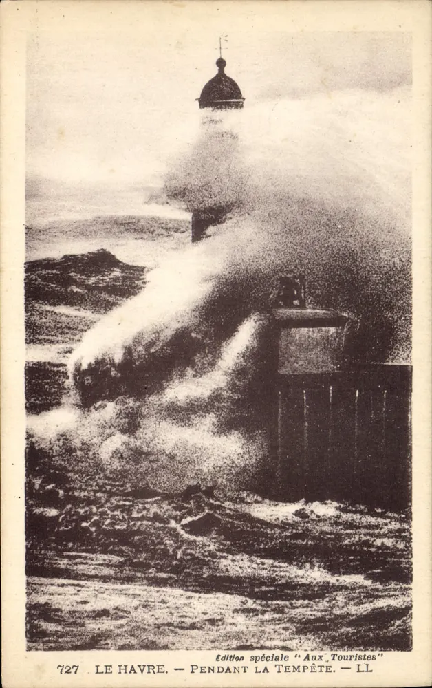 Le Havre — Durante a tempestade — Edição especial 'Aux Touristes' — n°727 - Frente
