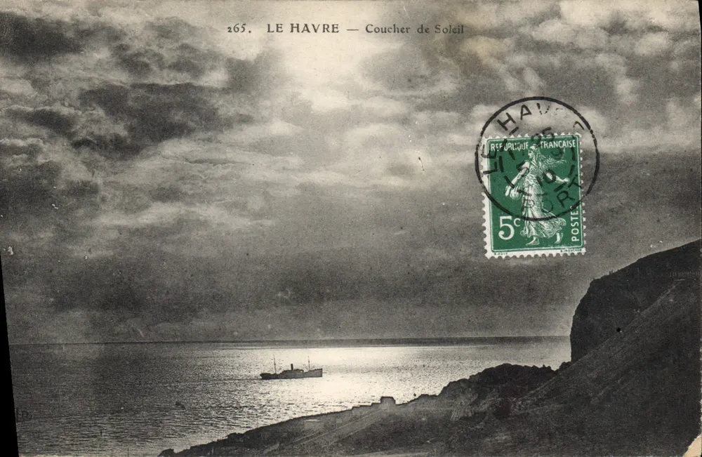 Le Havre — Pôr do Sol — Editor desconhecido, n° 265 - Frente