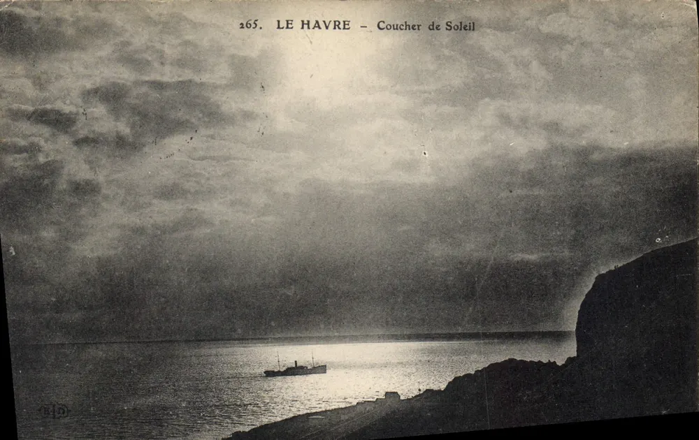 Le Havre — Pôr do Sol — Editor BID, n° 265 - Frente