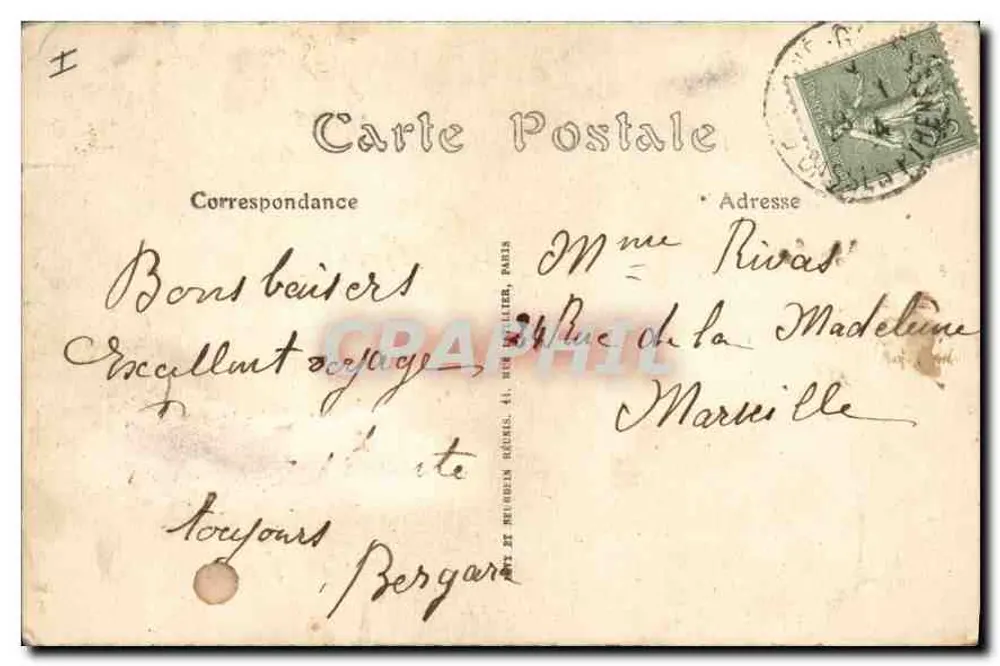 Bayonne - A Barre em direção ao Boucau - LL - Verso