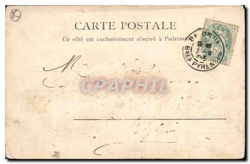 Les Ardènes — Bayonne — R.A.J. D. 10.699 A.12 - Verso