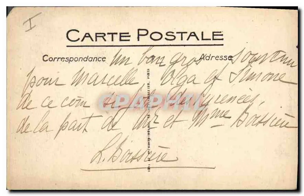 Pau - Entrée du Château, Cour d'Honneur - ND - Henriett - Verso