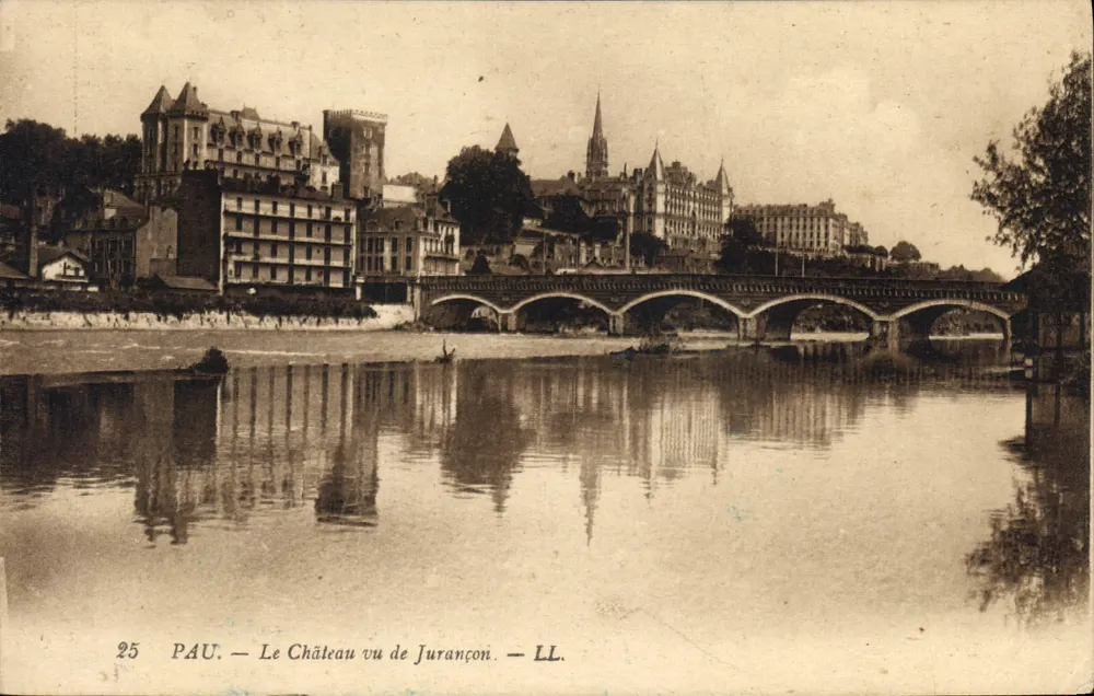 Pau — Le Château vu de Jurançon — LL. n°25 - Frente