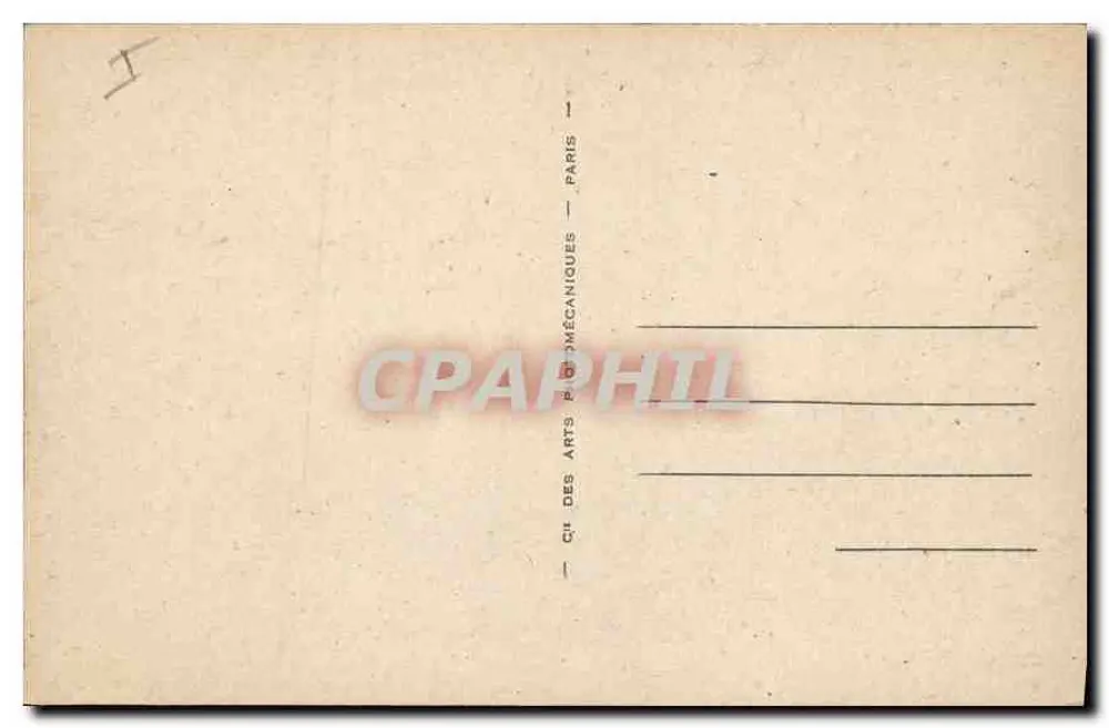 Igreja de São José — Pau — série .105 — editor Bilhete postal antigo - Verso