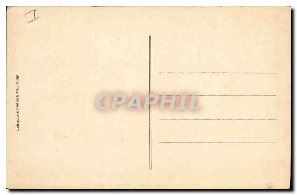 Pau - Praça Real - Estátua de Henrique IV — editor Labaque Frères, Toulouse, n° 35 - Verso