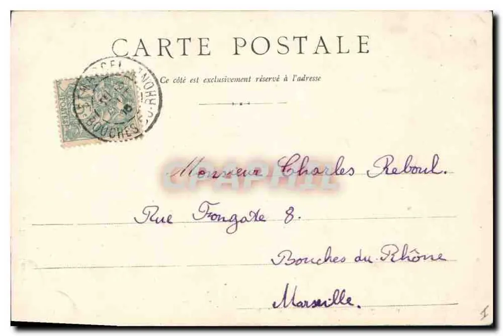 PAU - O Castelo — Série 1, N° 606 — editor D. T. Fili-Jouhès - Verso