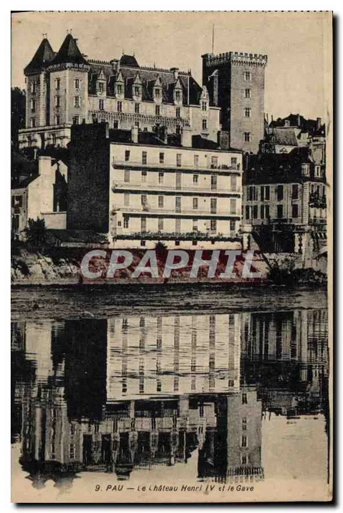 Pau — Schloss Henri IV und die Gave - Vorderseite