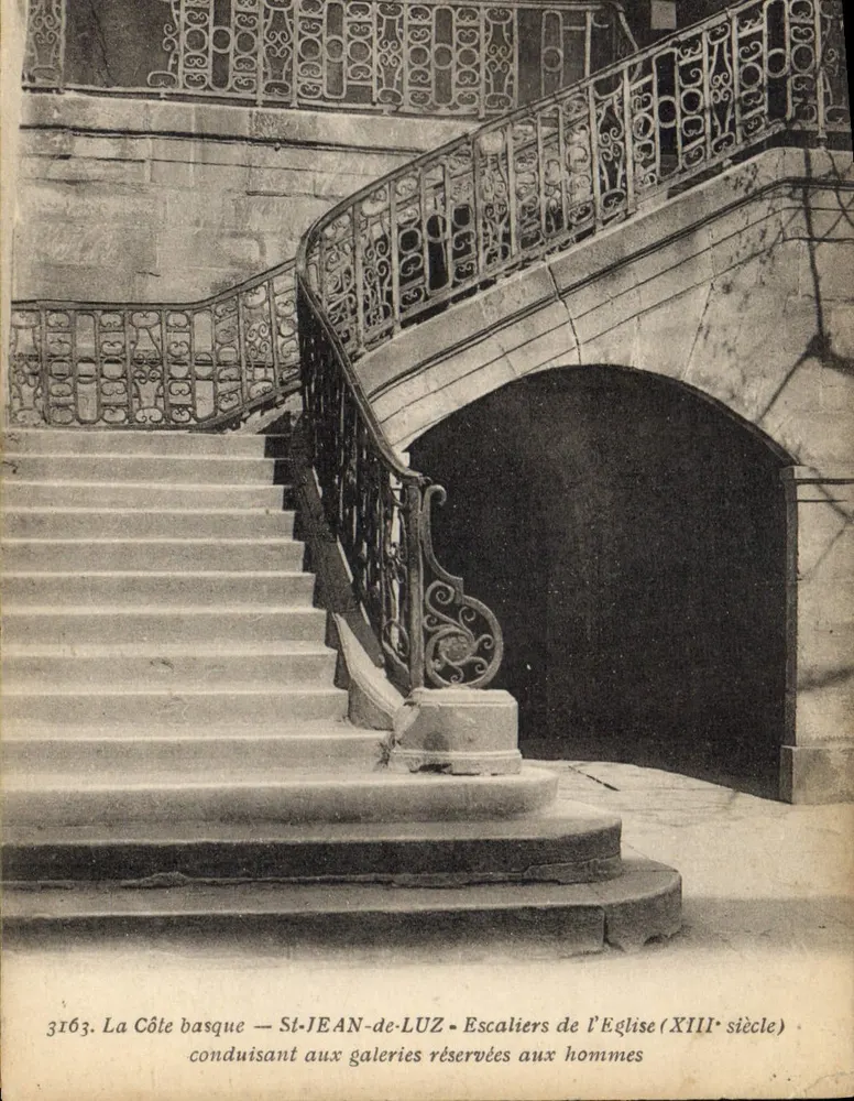 St-Jean-de-Luz — Treppen der Kirche (13. Jahrhundert) — Verlag Langon (Ginette) - Vorderseite