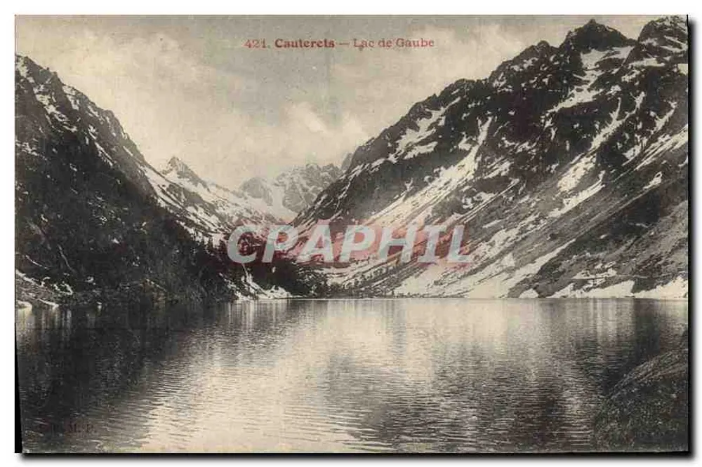 Cauterets — Lago de Gaube — editor M. M. B. - Frente