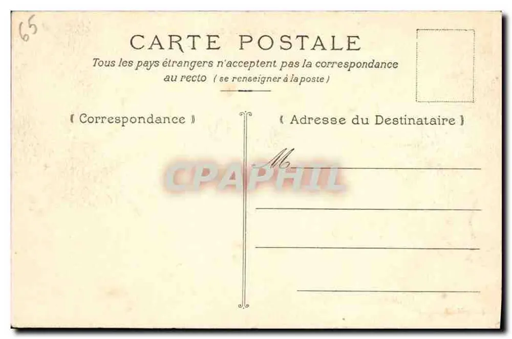 Cauterets — Lago de Gaube — editor M. M. B. - Verso