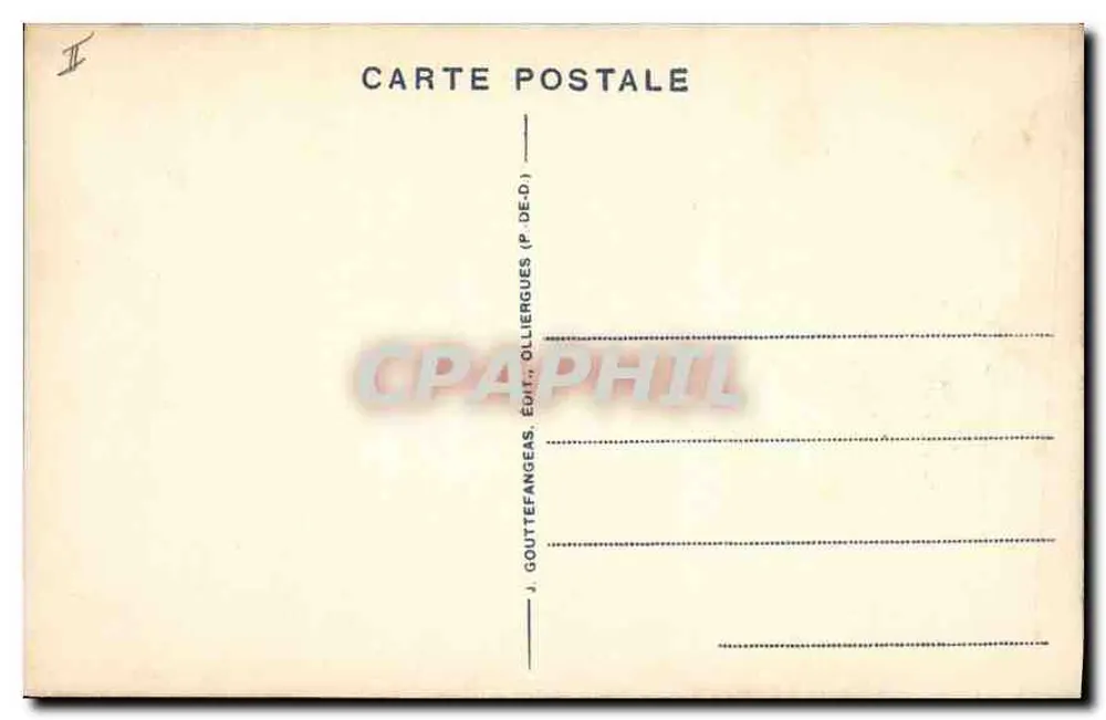 A Gruta das Layeuses — Royat — G. D'O. 1156 - Verso