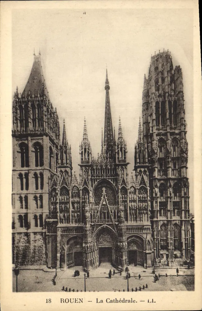 Rouen — A Catedral — LL - Frente