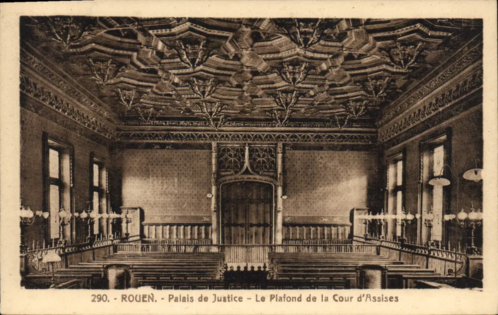 Rouen - Palast der Gerechtigkeit - Die Decke des Assizesgerichts - Vorderseite