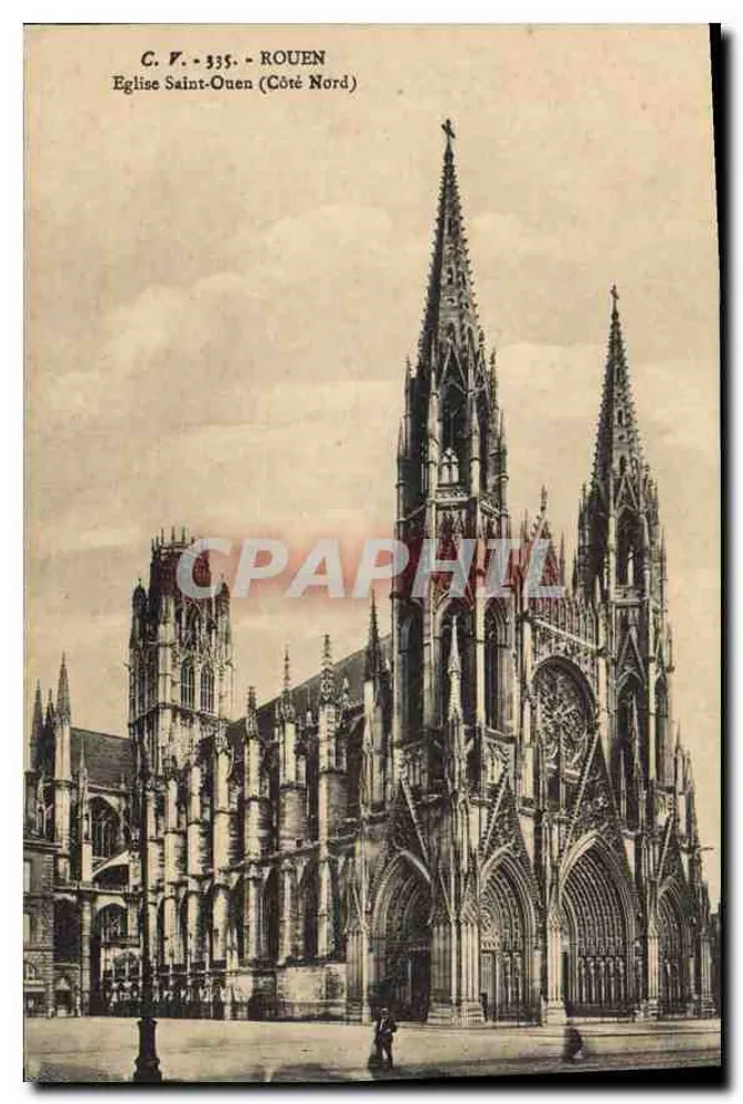 Kirche Saint-Ouen - Rouen (Nordseite) — C.F. - 335 - Vorderseite