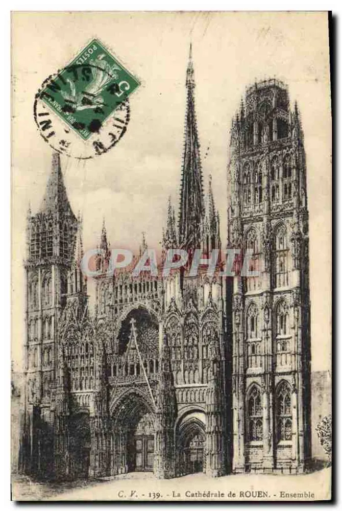 A Catedral de ROUEN - Conjunto — C.V. - 139 - Frente