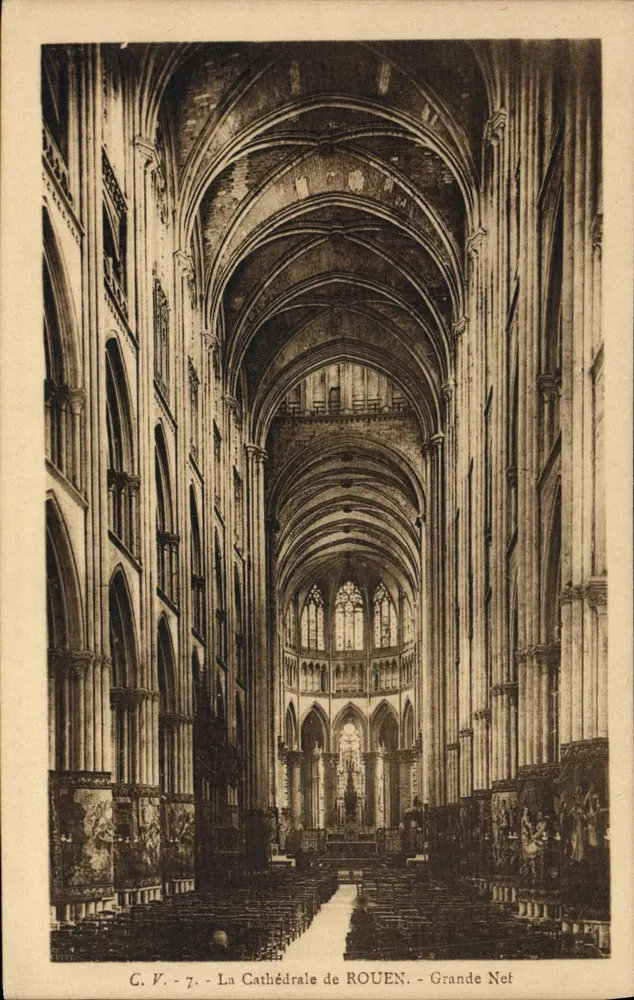 A Catedral de ROUEN - Grande Nef — C. V. - 7 - Frente