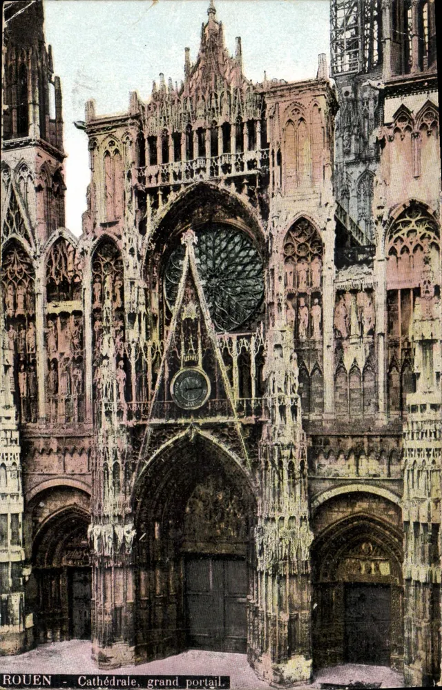 Rouen - Catedral, grande portal — editor L. A. P. Muto - Frente