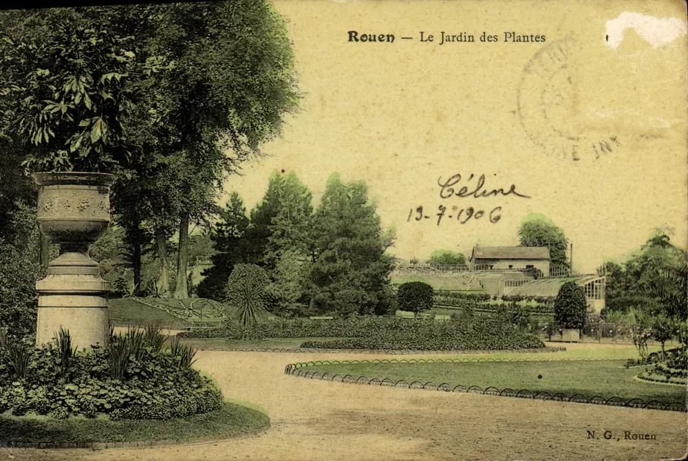 Rouen — El Jardín de las Plantas — N.G., Rouen - Anverso