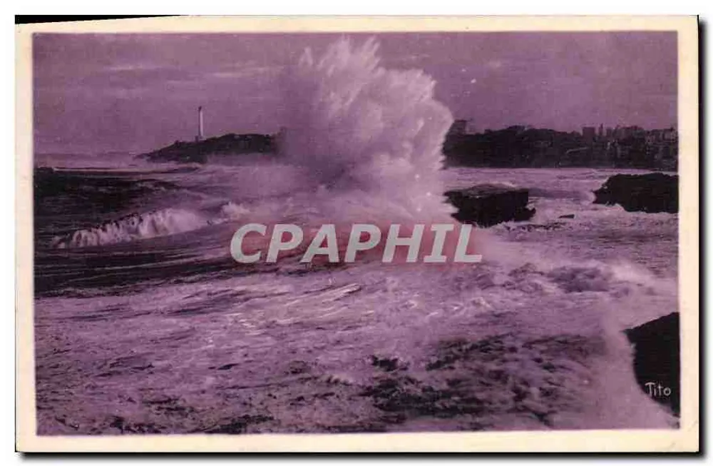 Biarritz — Grosso Mer — Bloo frères, editor Bordeaux - Frente