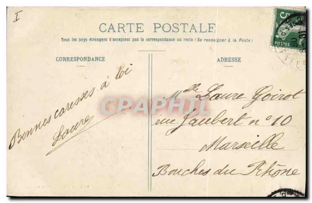 Biarritz Pittoresque — Golf op de kade van Rocher de la Virrage — Uitgave A. Simons, N° 145 - Achterkant