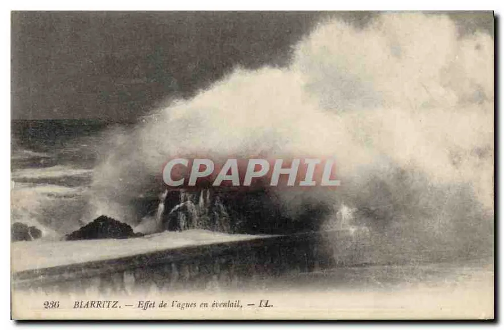 Biarritz — Efeito de ondas em évenail — I.L. - Frente