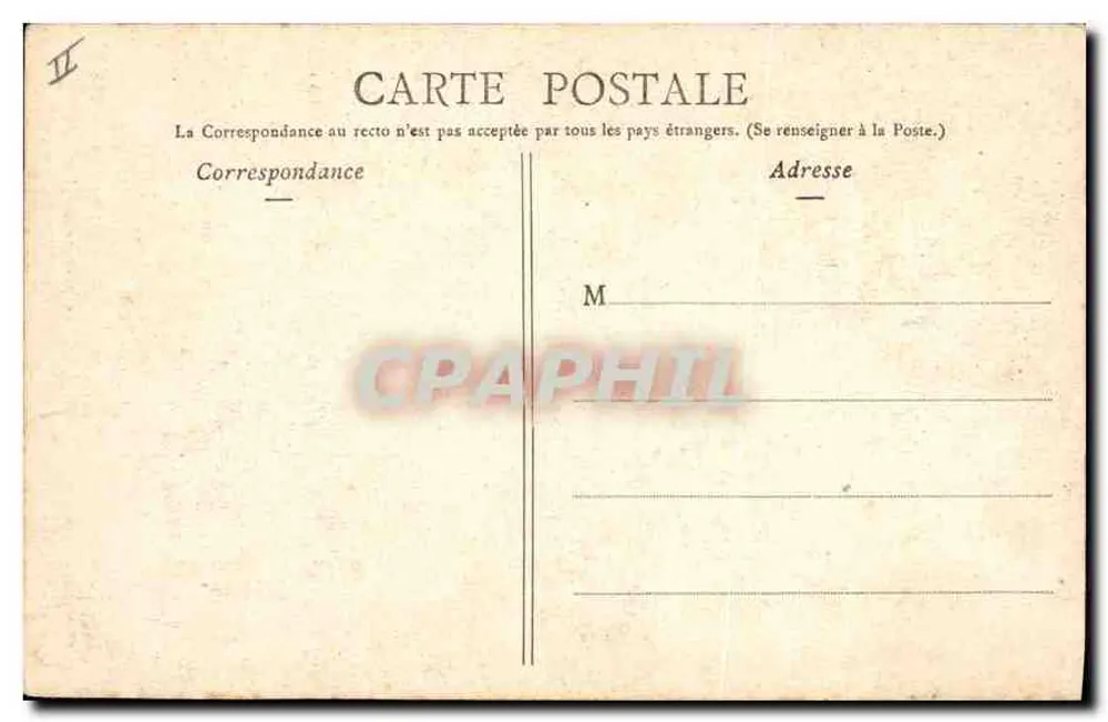 Biarritz — Através dos Tamaris — Cliché Ouvrard N° 58 - Verso