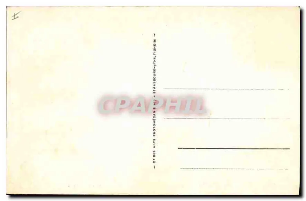 Biarritz - Der Basque Schloss, gesehen durch die Tamariès — Verlag C. des Ants, Straßburg, Nr. 46 - Rückseite