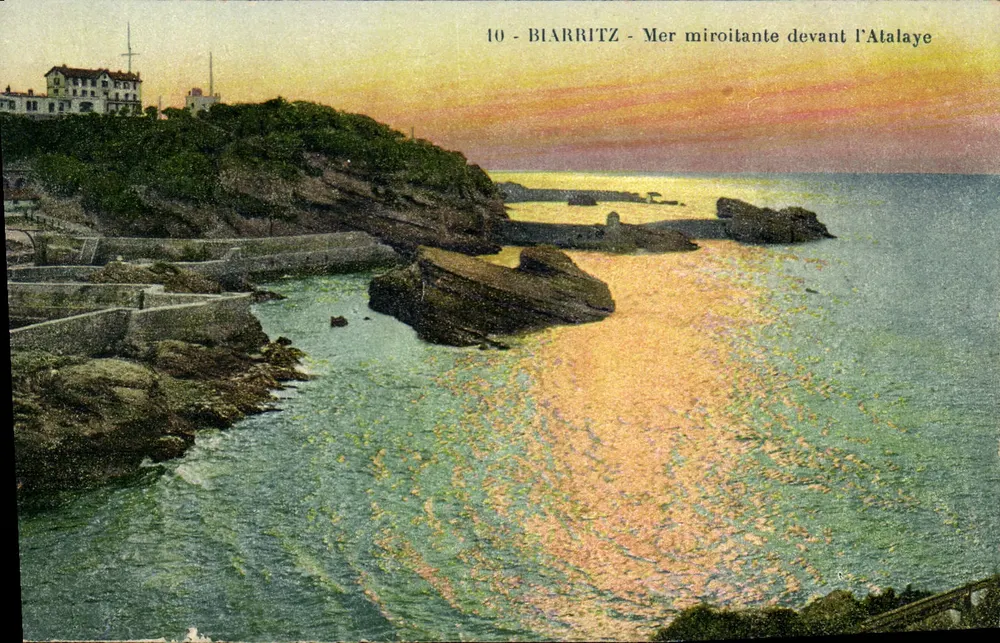 Biarritz - Mar brilhante diante da Atalaya — Éditions Durand, n°10 - Frente
