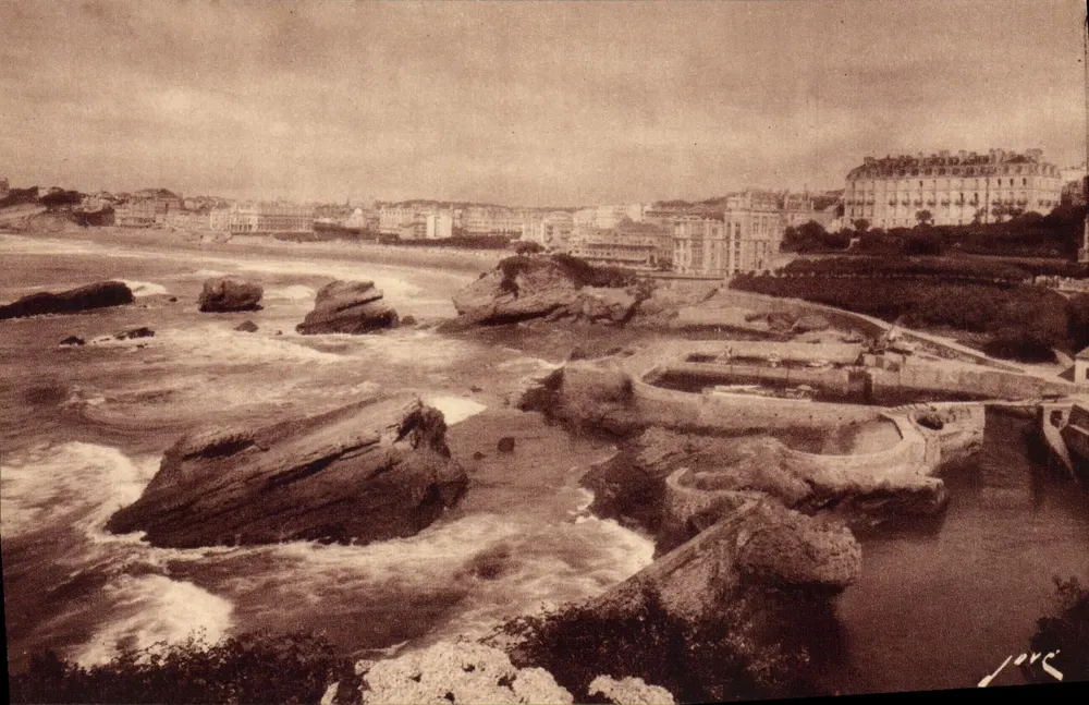 Biarritz — O porto dos pescadores — Éditions Jové, Pau (B.-P.) - Frente