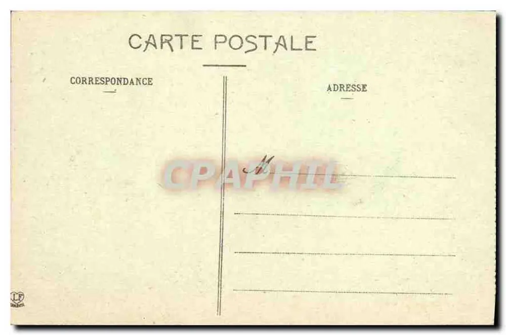 Pau - Die Abfahrt der Station und der Boulevard des Pyrénées — Phototypie Labouche Frères, Toulouse, n°77 - Rückseite