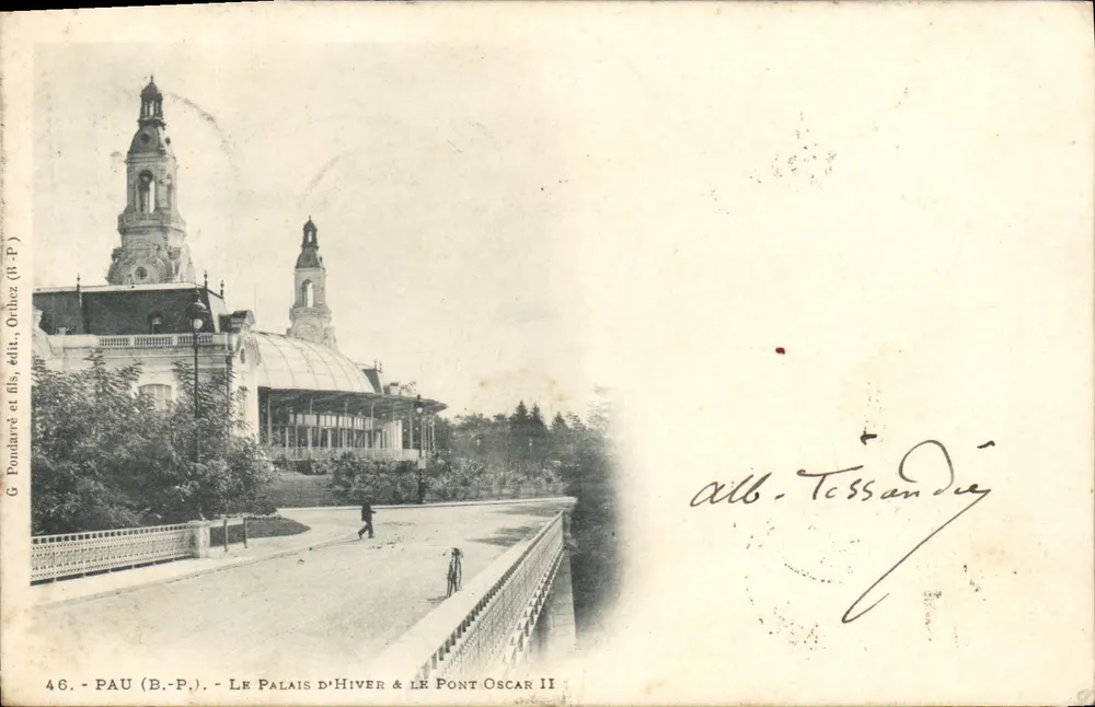 Pau (B.-P.) - Schloss Winter & Brücke Oscar II — G. Fondarré et fils, Verlag, Orthez (B.-P.) - Vorderseite