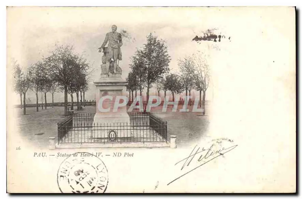 Pau — Estátua de Henrique IV — ND Plot - Frente