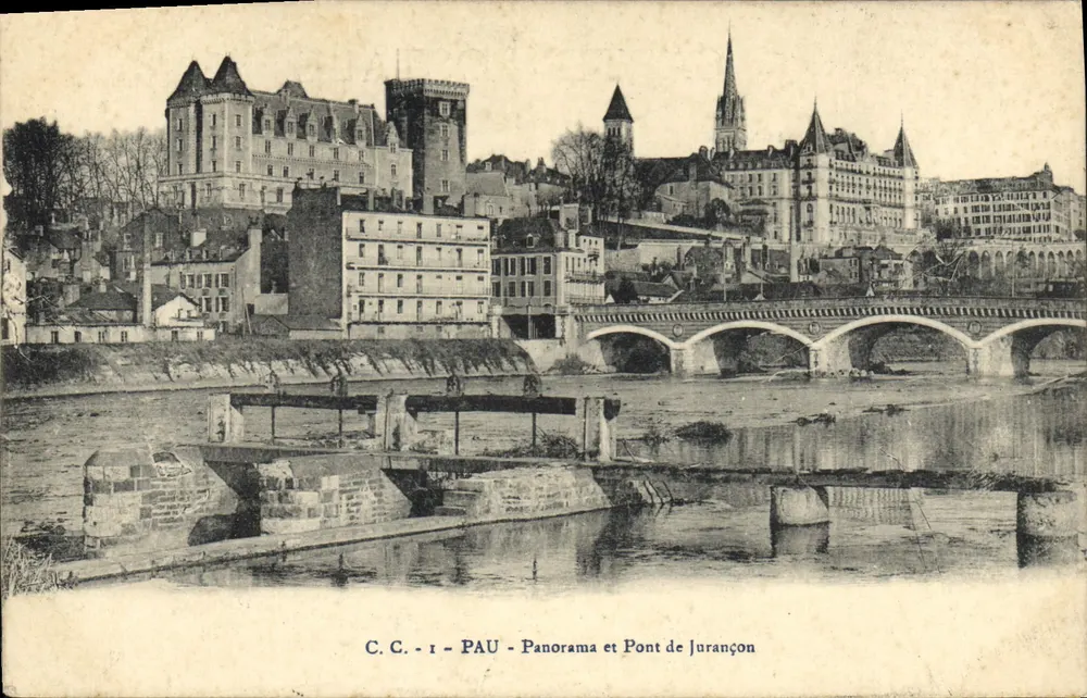 Pau - Panorama e Ponte de Jurançon — C.C. - I - Frente