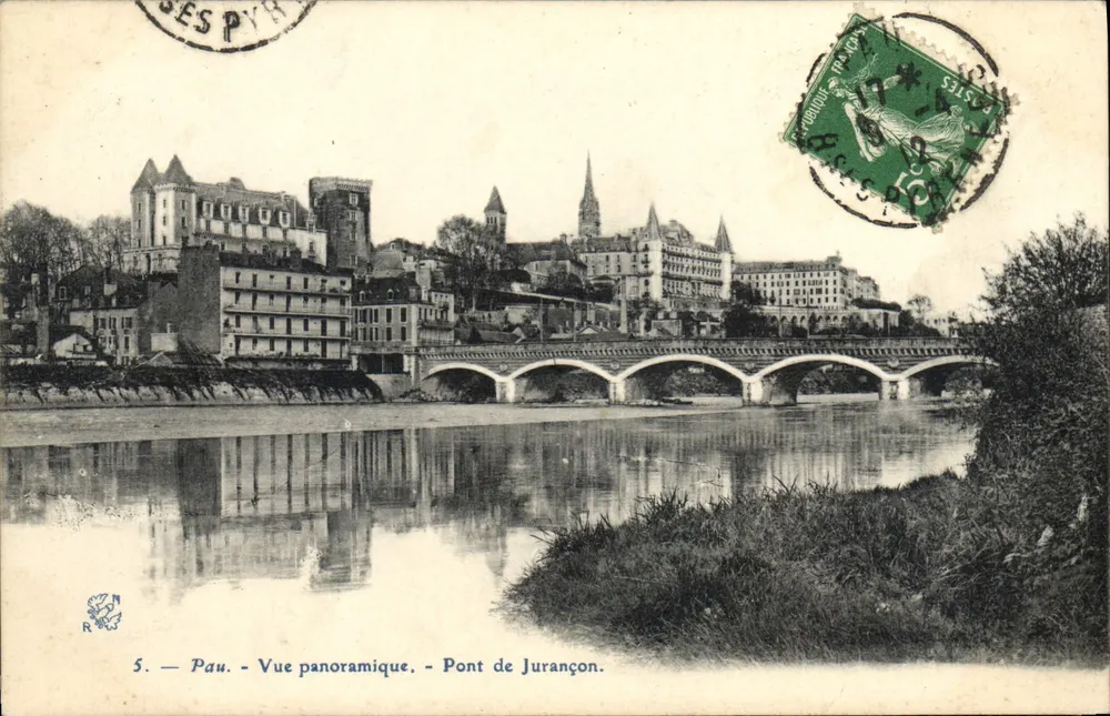 Pau — Panoramablick — Brücke von Jurançon - Vorderseite