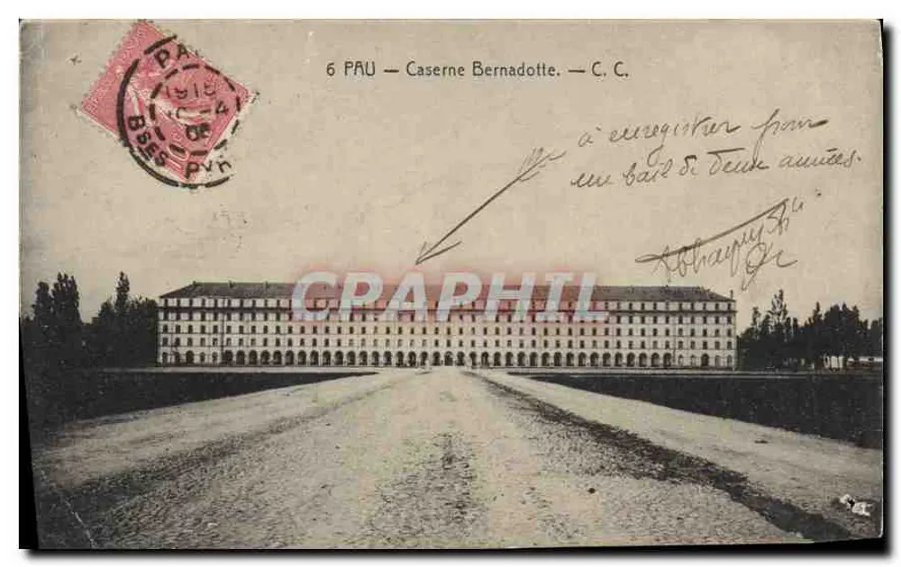 Pau — Caserne Bernadotte — C. C. — éditeur C. C. - Frente