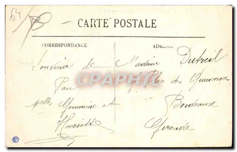 Pau — Der Seilbahn und das Hôtel de France — LL. - Rückseite