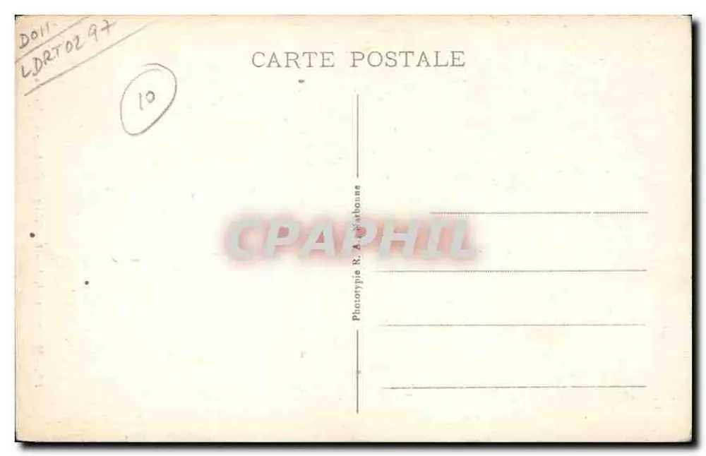 NARBONNE — Pomnik Pamięci — Phototypie R. Artébouse, n°10 - Rewers