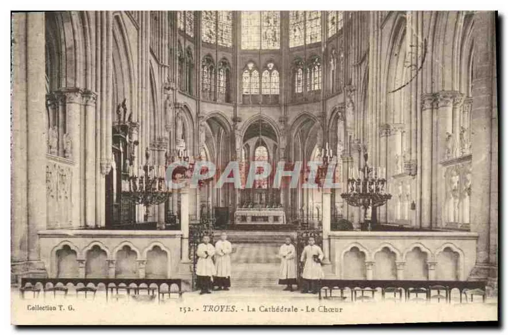 Troyes - A Catedral - O Coro — Coleção T. G. n° 152 - Frente