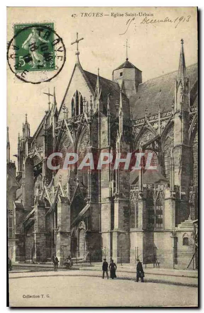 Troyes — Igreja de São Urbano — Editor T.G. n°47 - Frente
