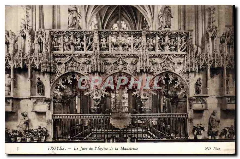 Troyes — Der Chorvorhang der Kirche der Madeleine — ND Phot - Vorderseite