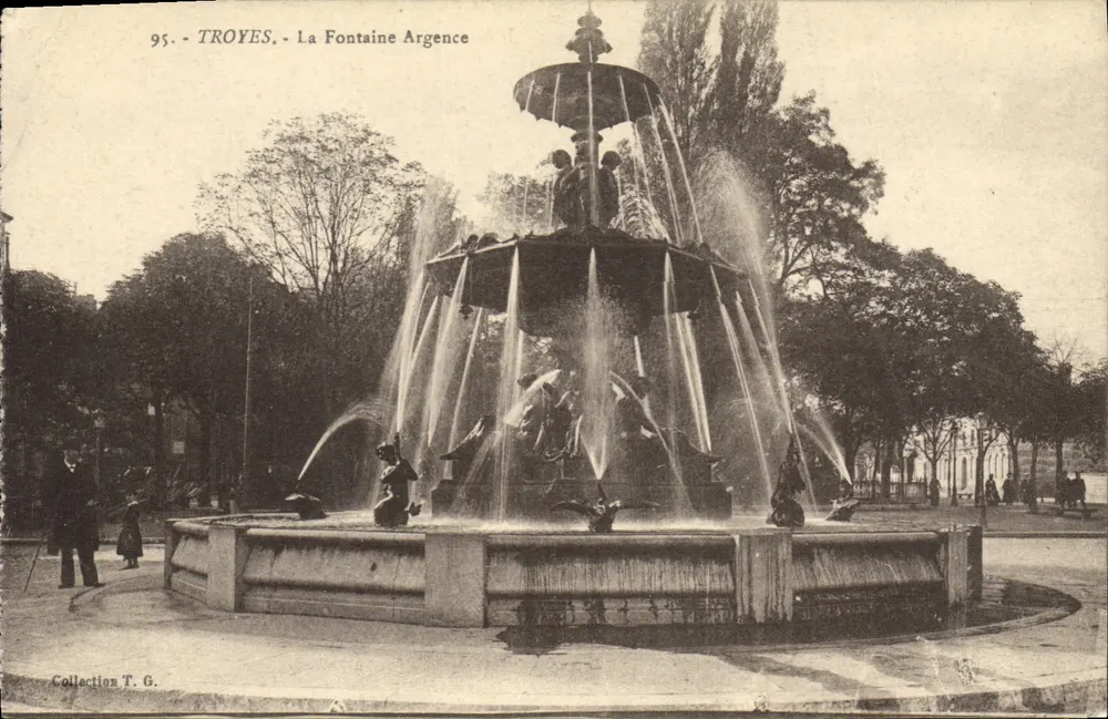 Troyes - A Fonte Argence — Coleção T. G. — n° 95 - Frente