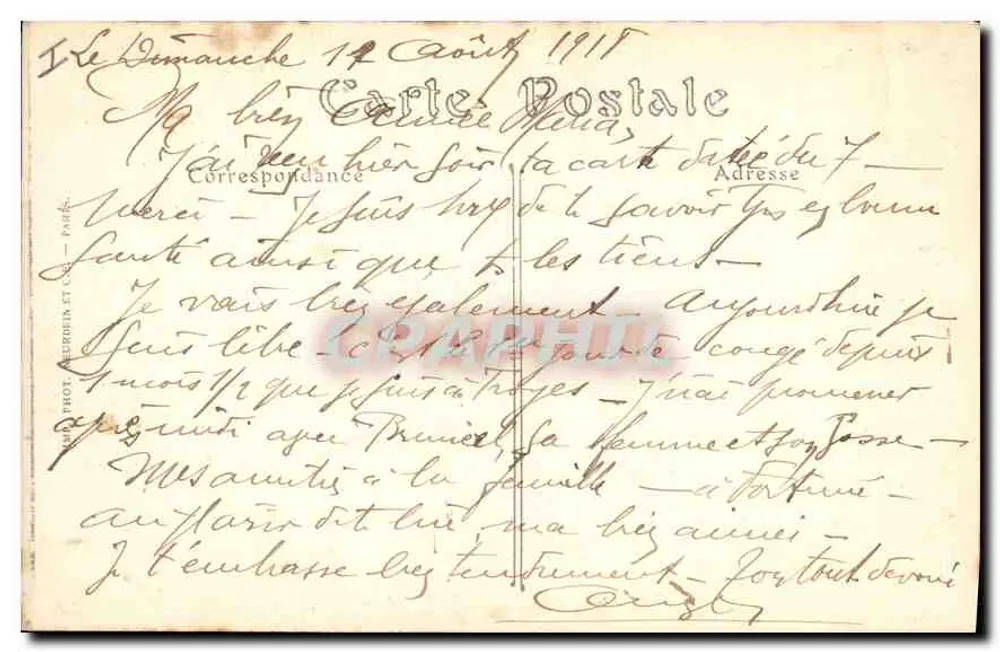 Troyes — Jardim de Chevreuse — ND. Phol. - Verso